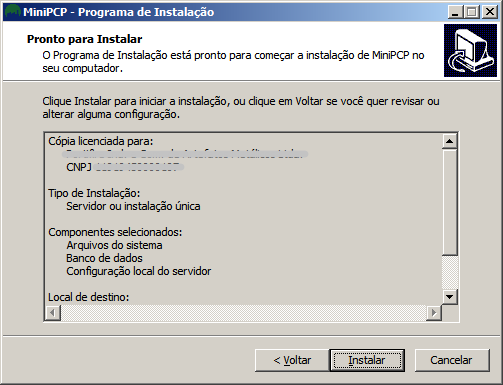 Pronto para instalar