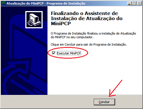 Conluir e executar o MiniPCP