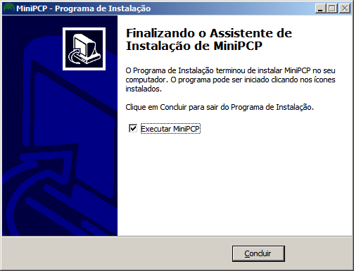 Instalação concluída